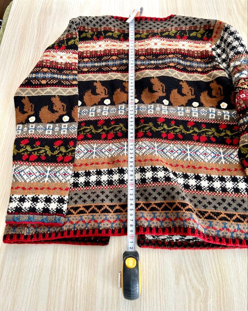 最安値お値下！美品PINK HOUSE苺モチーフカーディガン・クリーニング済