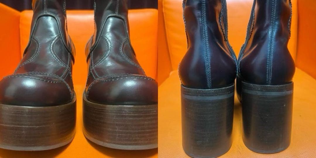 whoop-de-doo フープディドゥ　厚底ヒール　ワイン　アーカイブ