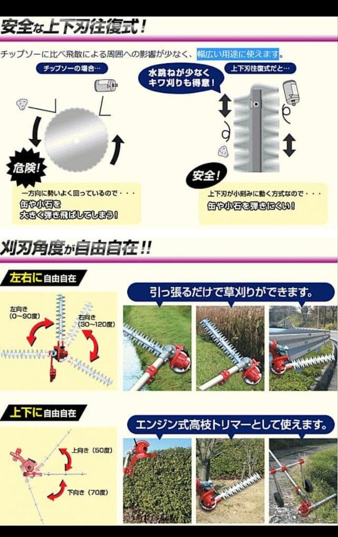 ニシガキ工業 ニシガキ 刈払機取付用 L型バリカン ４００ N-831