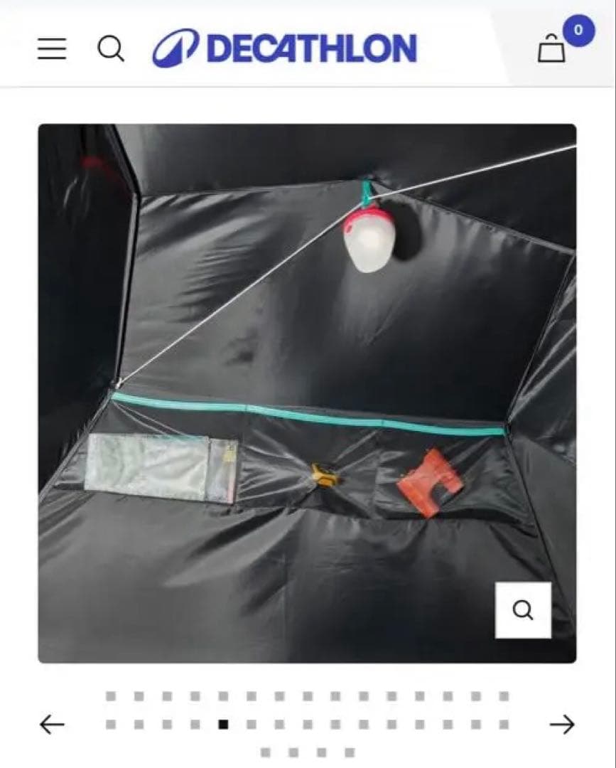 デカトロン　ケシュア　quechua　3人用テント　MH100 ダークルーム