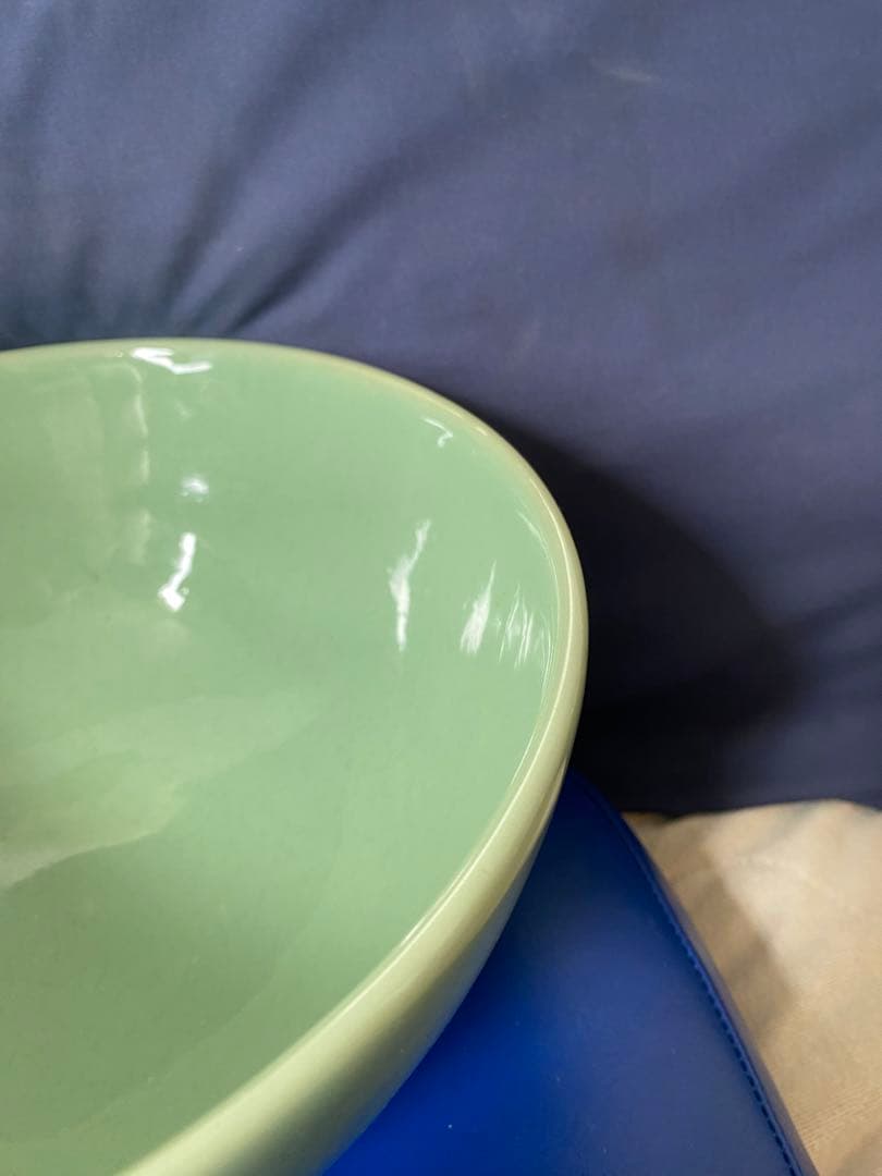 中国明時代龍泉窑深大碗箱付きサイズ高さ約13.5cm径24.5cm