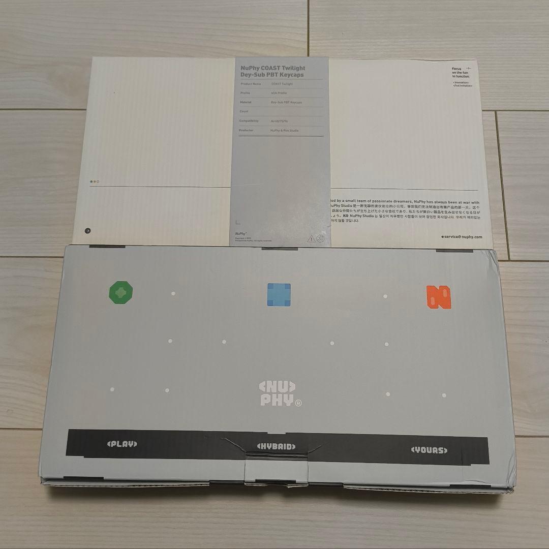 nuphy node75, 純正キーキャップ, 純正ケース3点セット