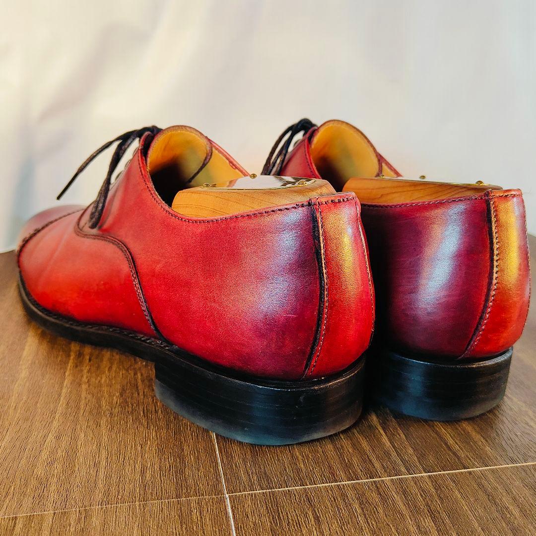 【極美品】Berwick バーウィック　スペイン製　高級バーガンディドレスベルト