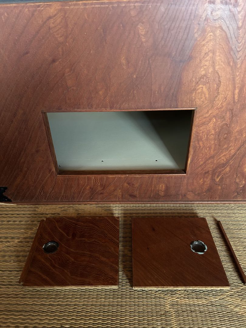 火鉢長火鉢/角火鉢/角型/囲炉裏/箱型火鉢/火桶/昭和レトロアンティーク　 木製