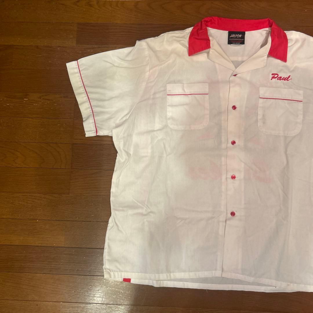 70s HILTON ヒルトン ボウリングシャツ ヴィンテージ 古着 USA製