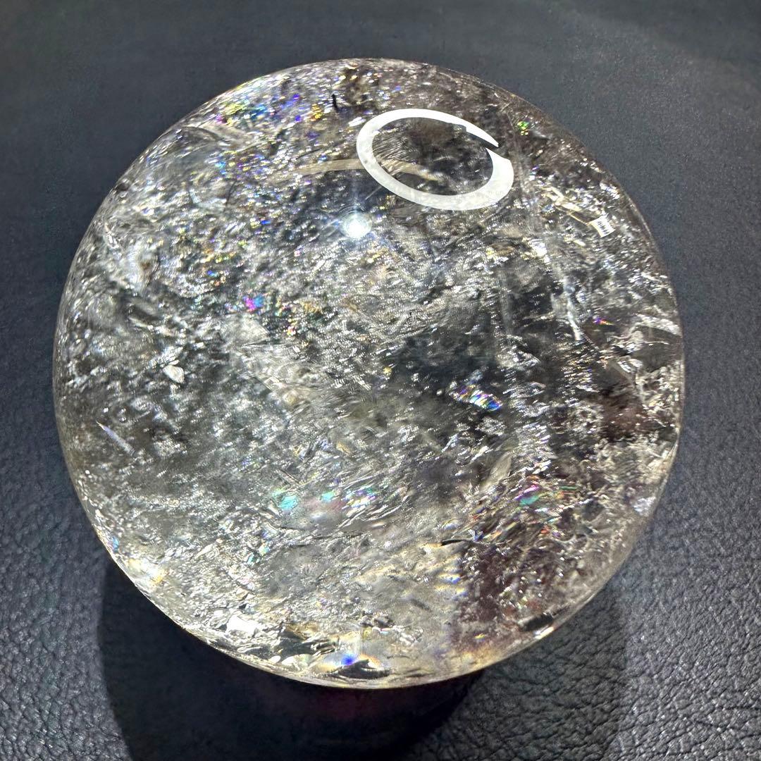 爆レア❗️ヒマラヤ水晶 丸玉 虹入り 天然石 パワーストーン☆パワー浄化A968