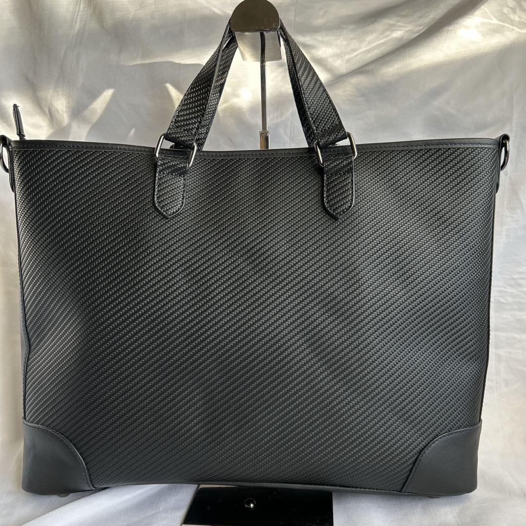 【未使用】ムッシュニコル エクストラ 2way レザーブリーフケース 黒 希少