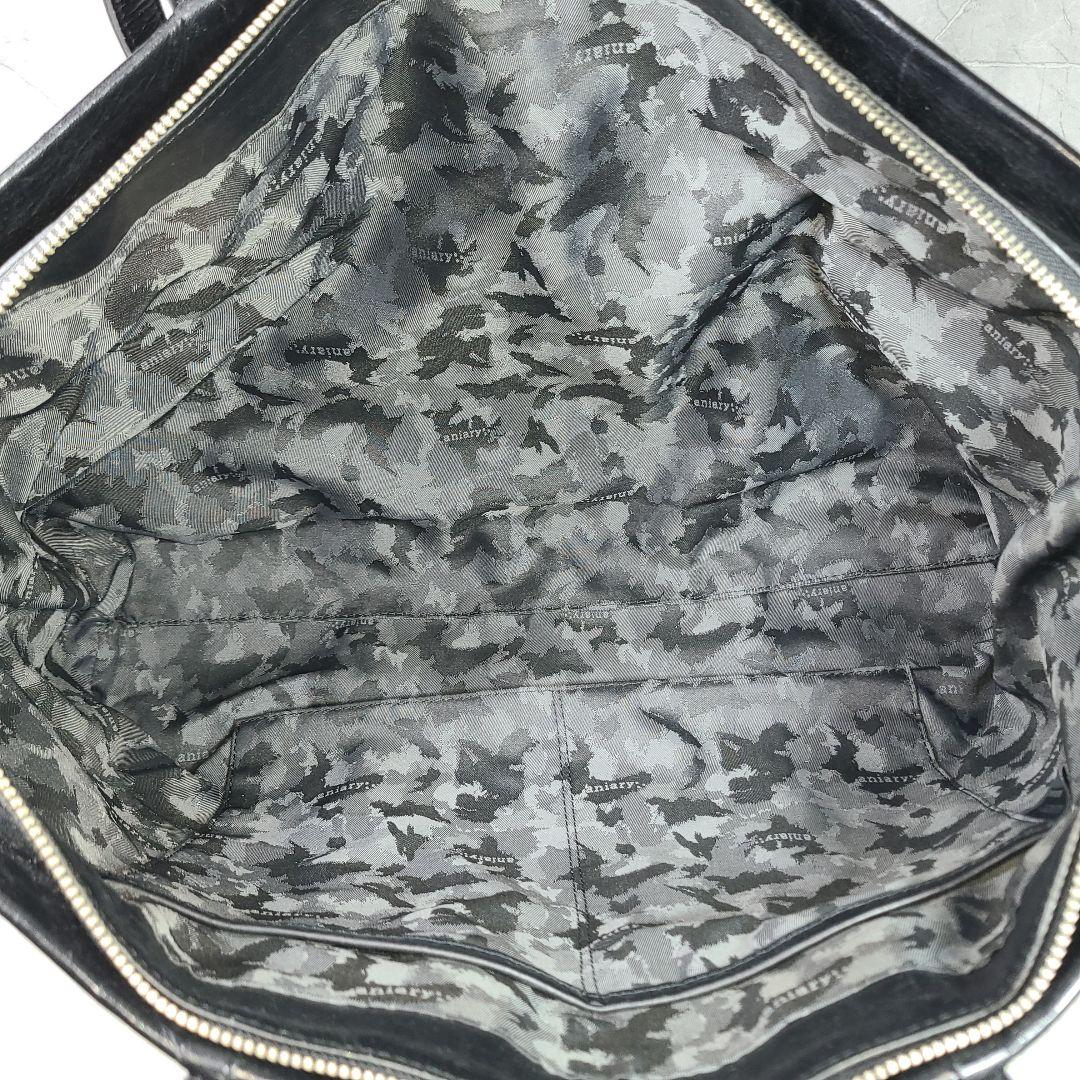 【aniary】アニアリ ビジネスバッグ 肩掛け　A4　ブラック