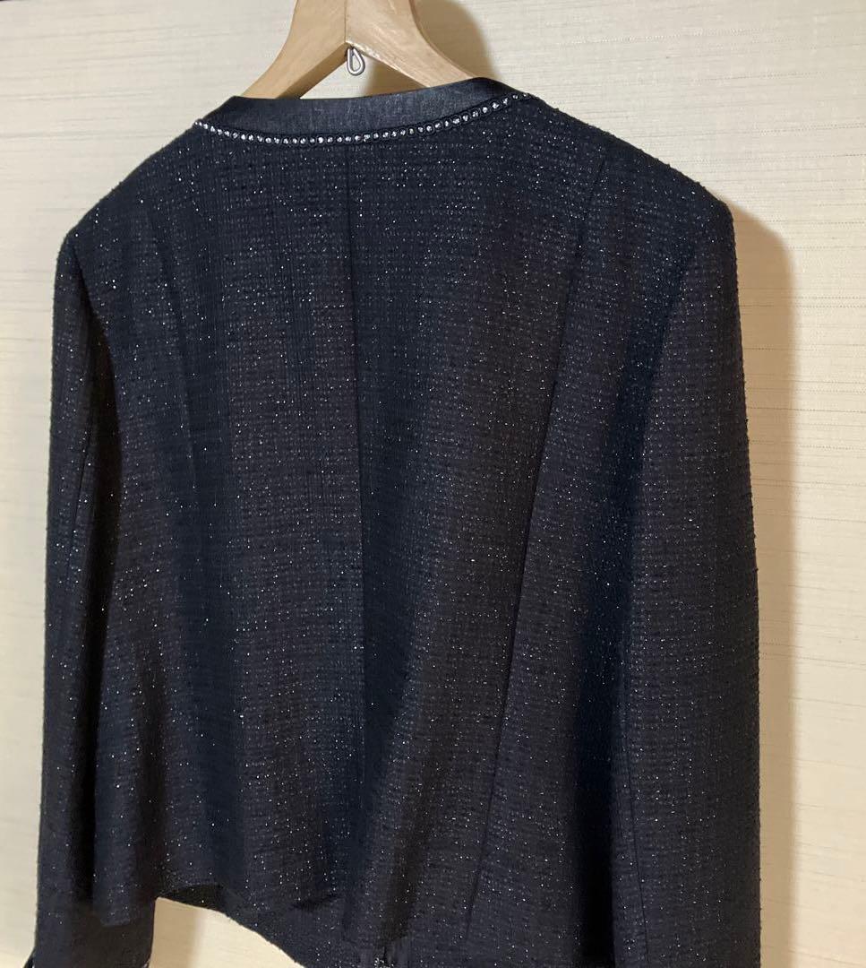 23区 ノーカラージャケット 黒　美品