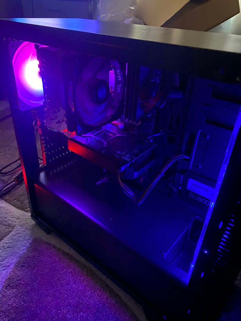 ライト ゲーミングPC core i5 GTX搭載 オプション+白ガラスケース