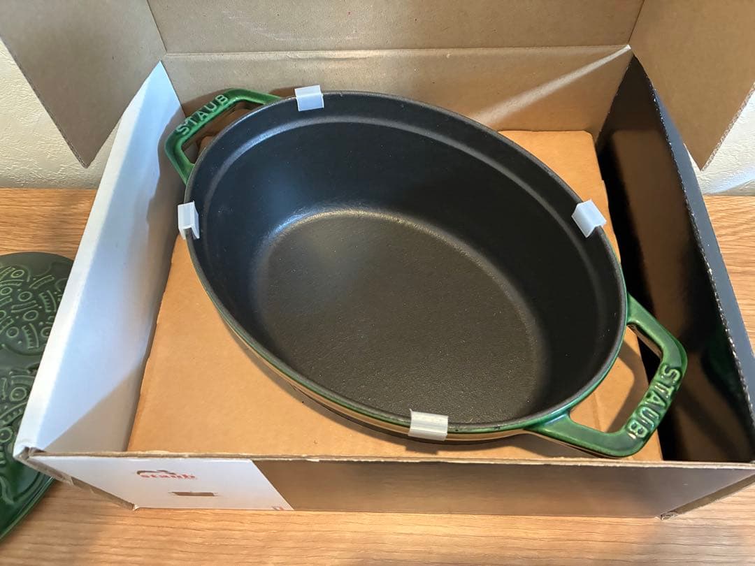 STAUB ミナペルホネン 23cm フォレスト ココット オーバル
