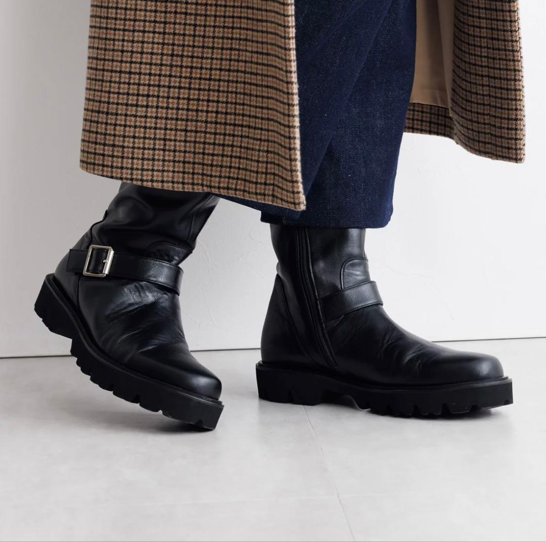 【新作・新品】卑弥呼エンジニアブーツ本革ブラック23cm ヒミコHIMIKO