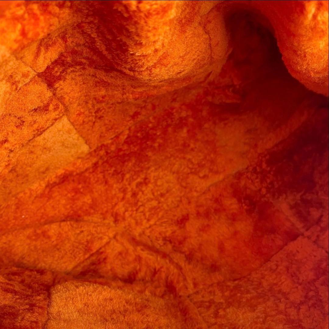 CHANEL オレンジ スエード ショルダーバッグム一トンバッグ美品チョコバ一