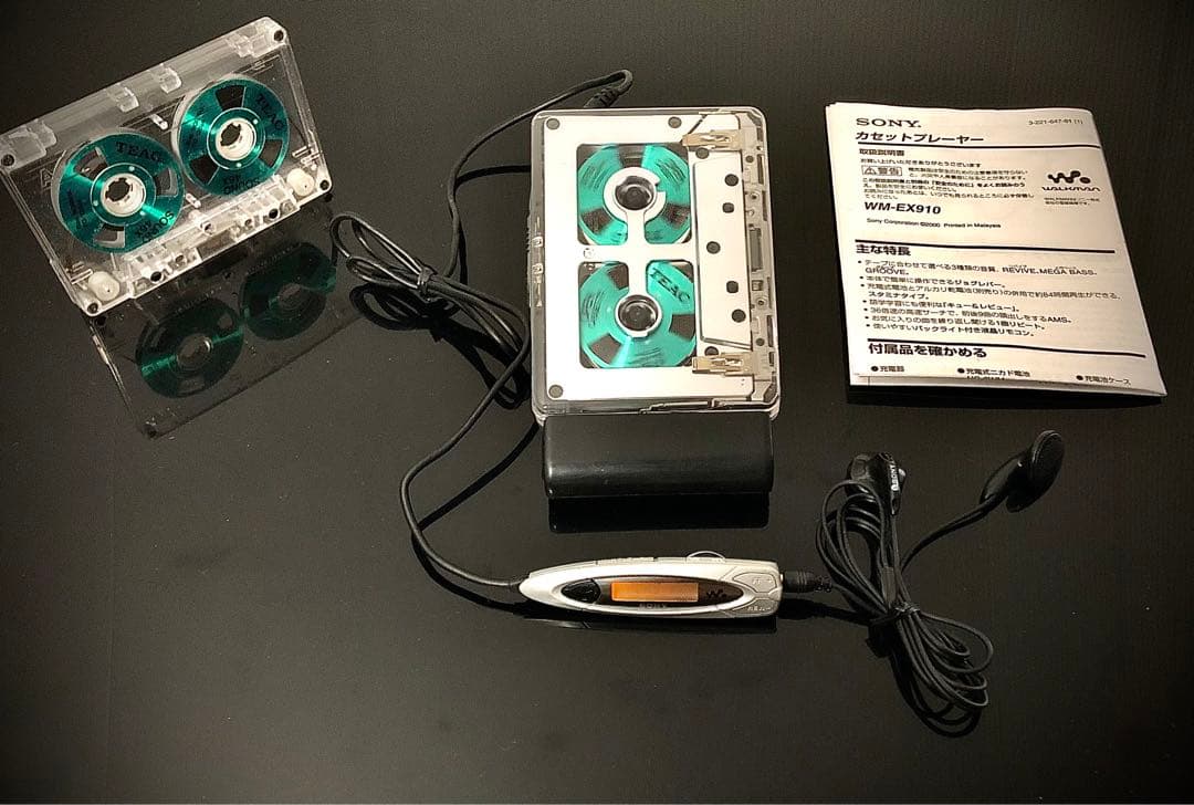 カセットウォークマンSONY WM-EX910透明カバー「整備済み、完動超美品」