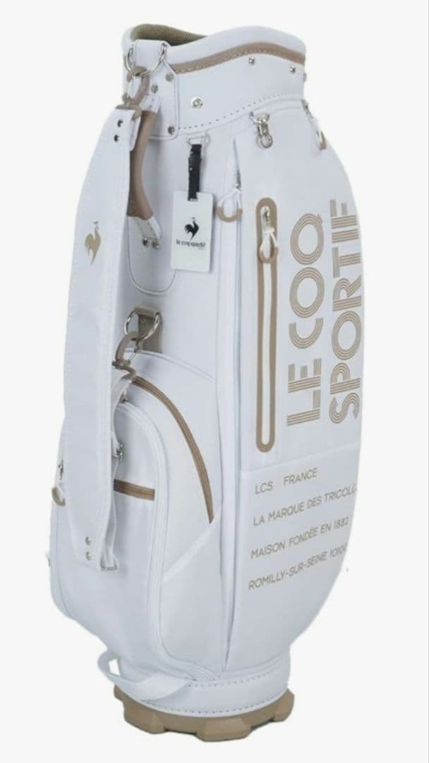 【新品】ルコック レディース　キャディバッグ ホワイト　ルコックスポルティフ
