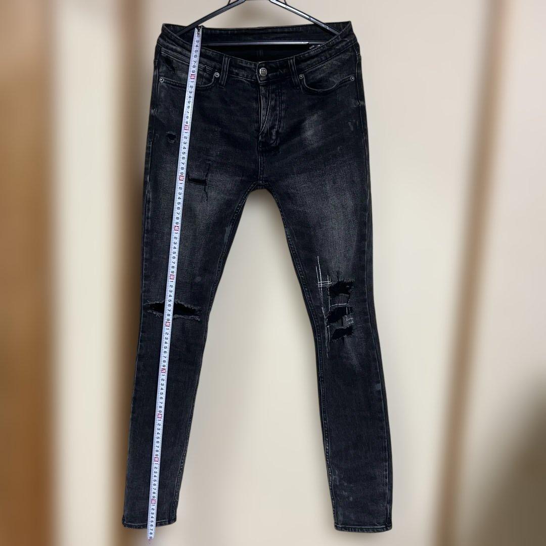Ksubi スビ ブラック ダメージ デニム パンツ スキニー