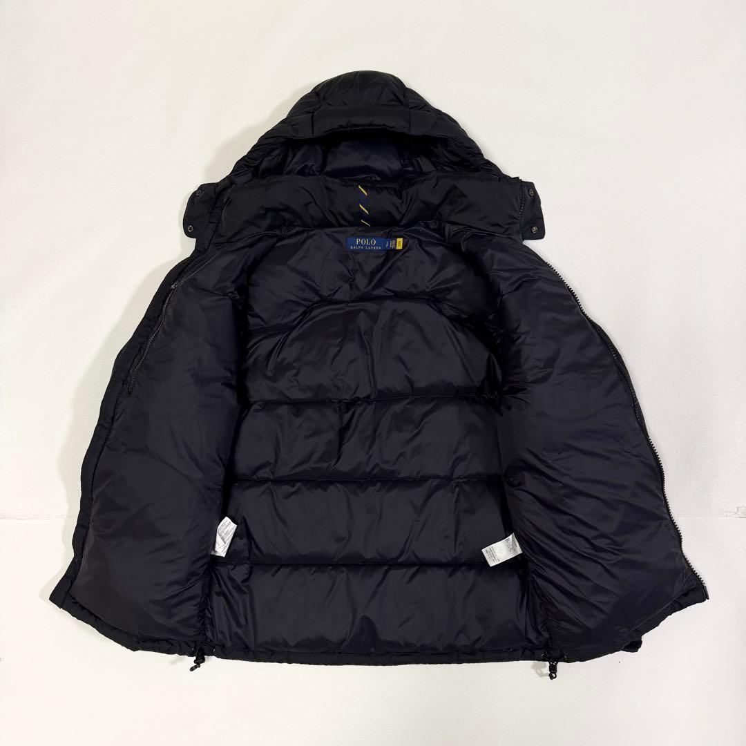 ポロラルフローレン ダウンジャケット ポニー フード 近年モデル ブラック S