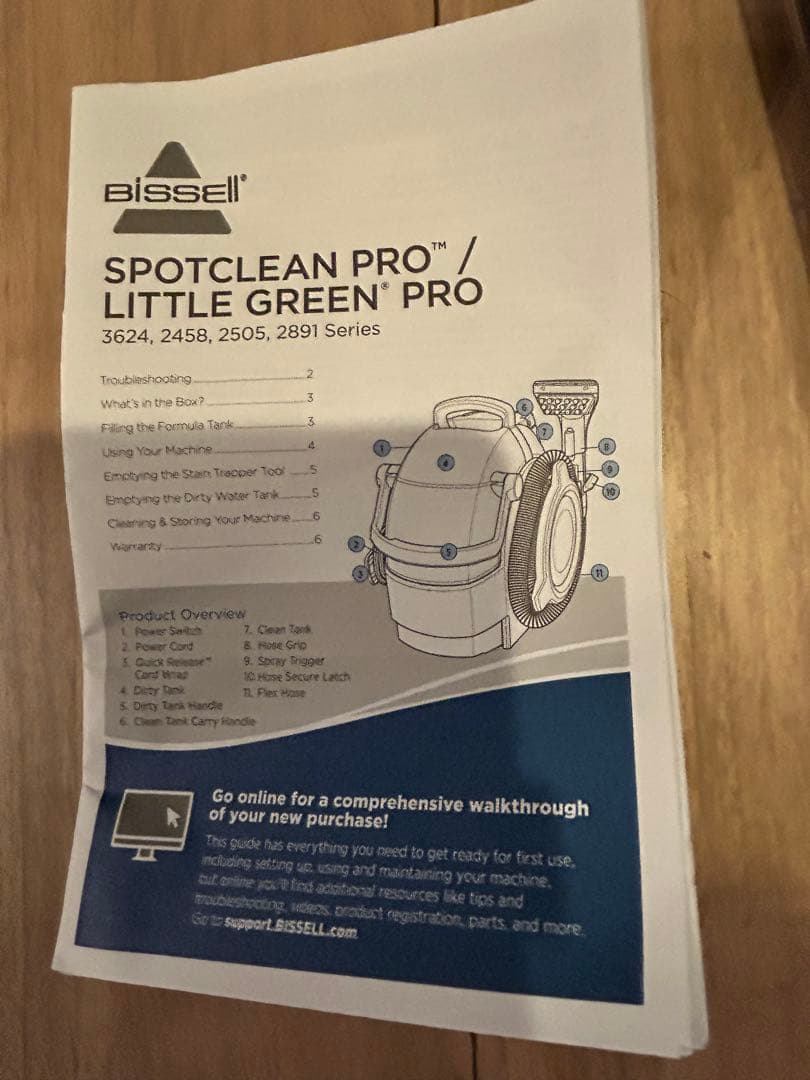 掃除機・クリーナー Bissell Spotclean Pro