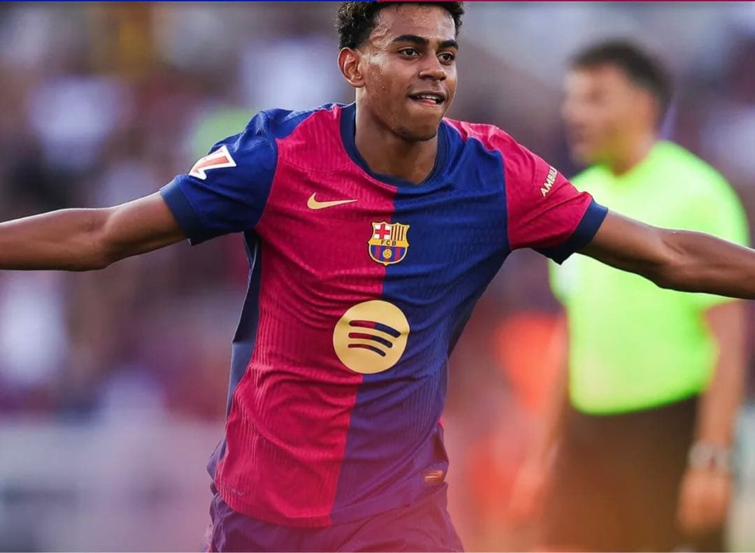 バルセロナ24-25 ヤマル ラリーガ仕様 国内3冠 オーセンティック L