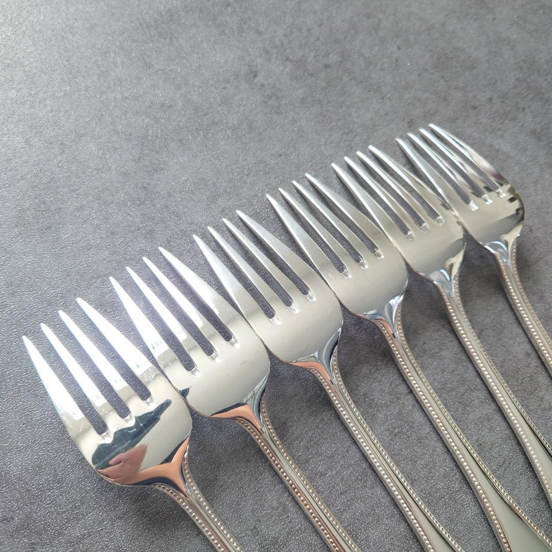 希少 美品 クリストフル パール サラダフォーク 6点
