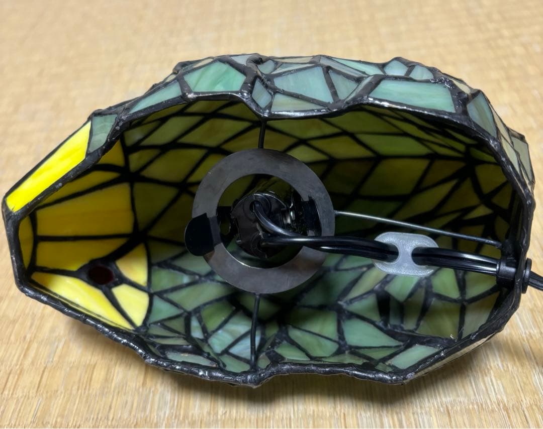 珍品 レア ハリネズミ ステンドグラス ランプ