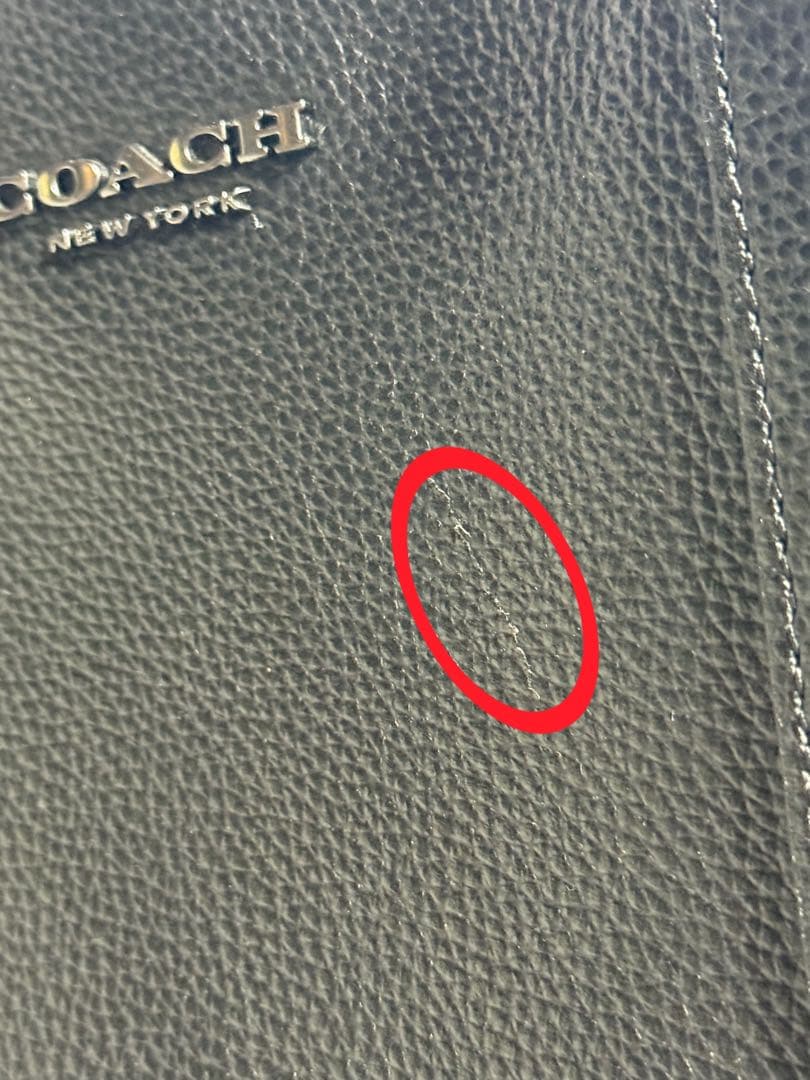 COACH 黒 レザー トートバッグ