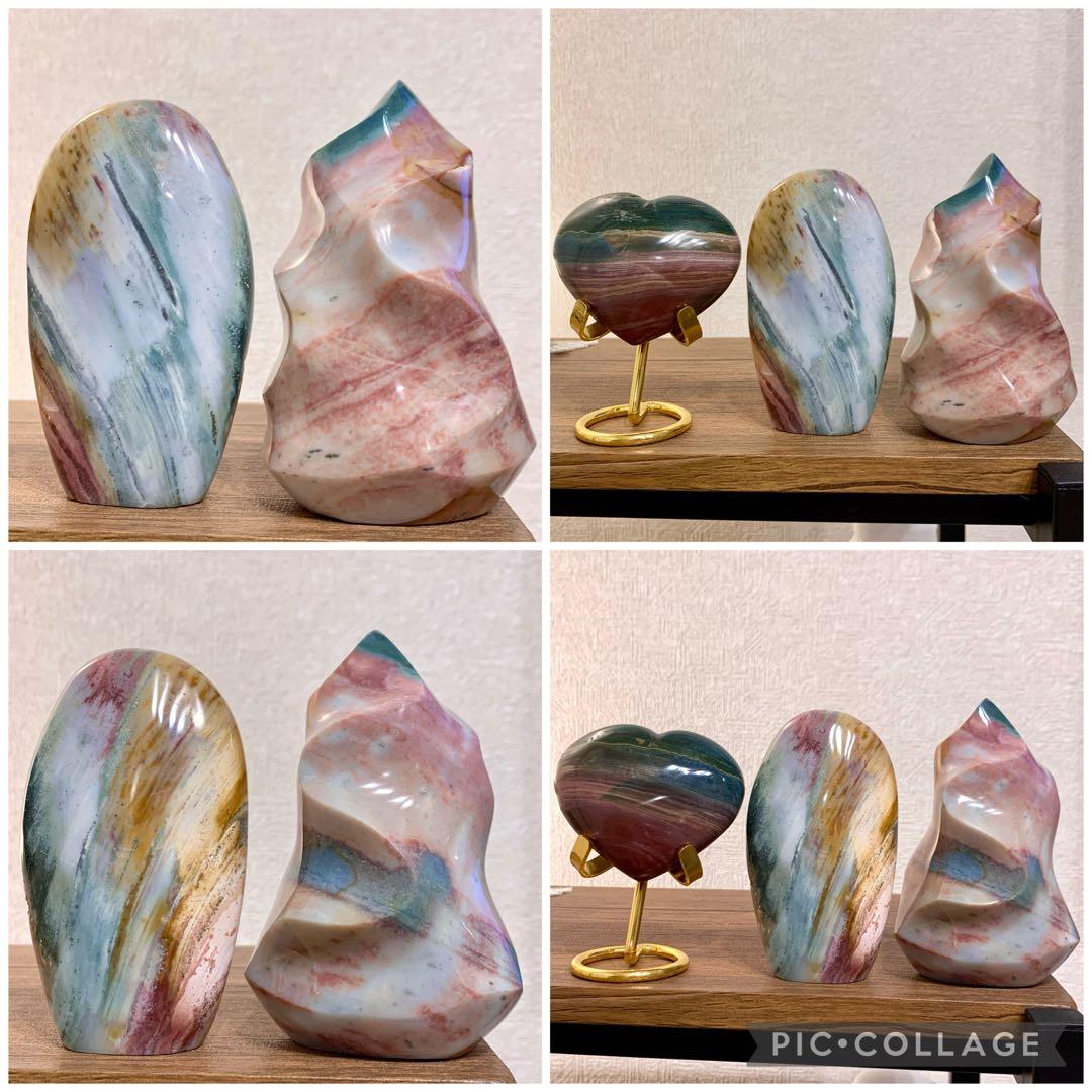 オーシャンジャスパー　フレイム　マダガスカル産　天然石