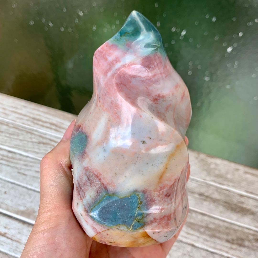 オーシャンジャスパー　フレイム　マダガスカル産　天然石