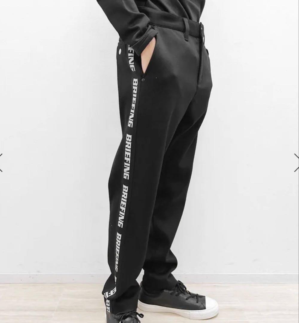 極美品 BRIEFIMG ブリーフィングサイドロゴ パンツ GOLF ゴルフ 黒