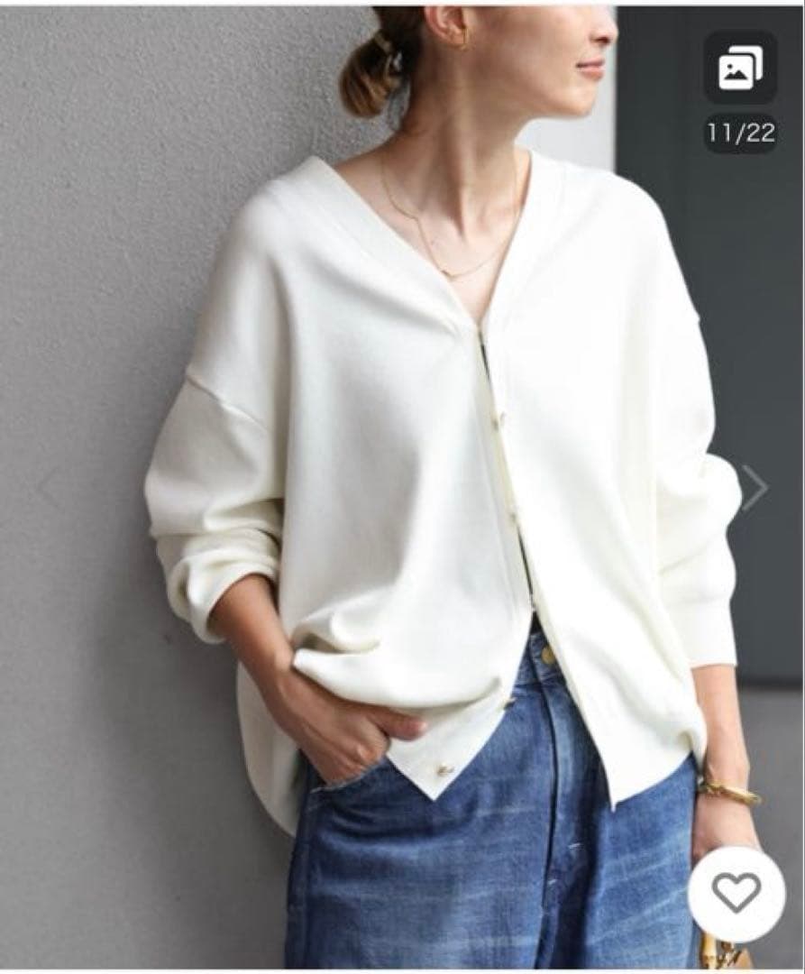 【タグ付未使用】Deuxieme Classe Heartrich カーディガン