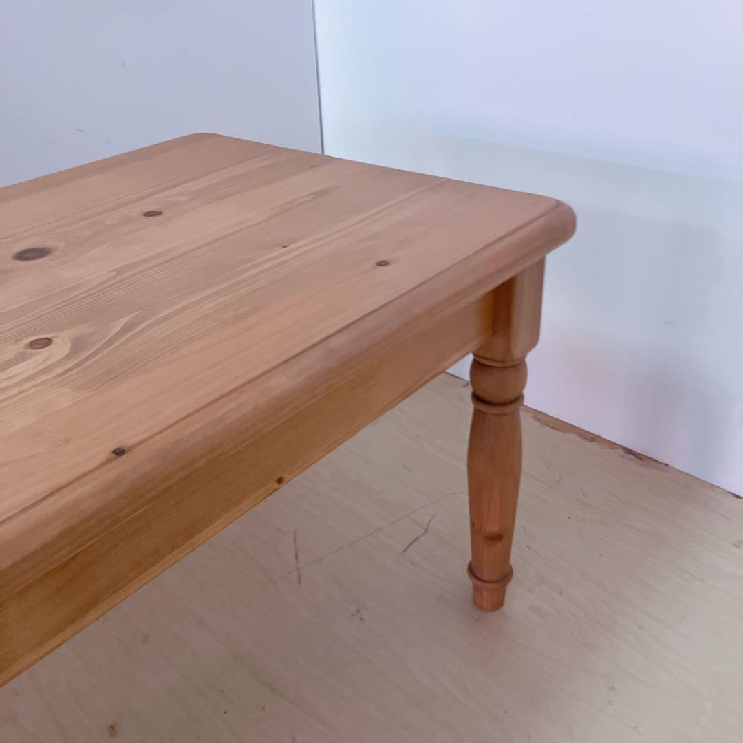 カントリー調　木製　センターテーブル　ローテーブル　ダイニングテーブル