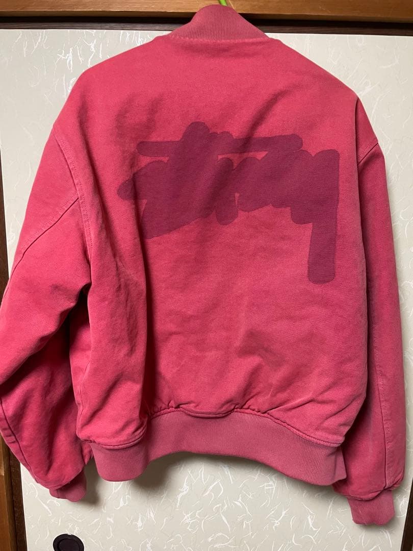 STUSSY GHOST LOGO VARSITY JACKET Lサイズ