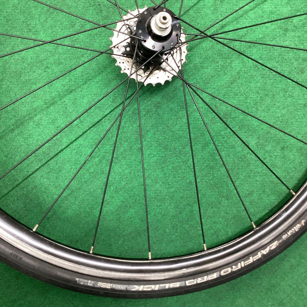 リア ホイール　アルミリム　後輪　700x25C 外装11段 タイヤ付 クイック