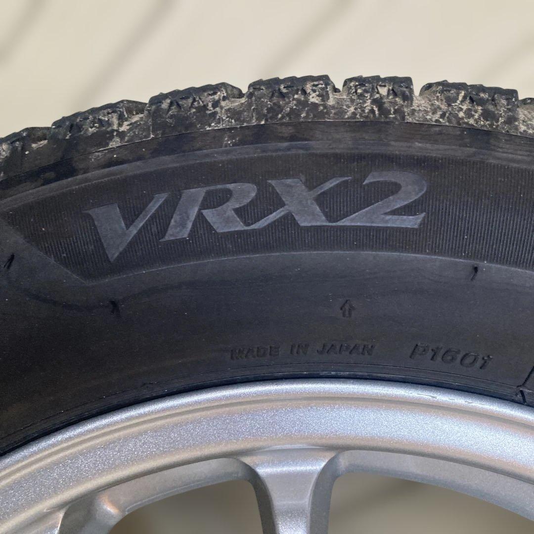 ブリザックBlizzakVRX2スタッドレスタイヤ15インチアルミホイールセット