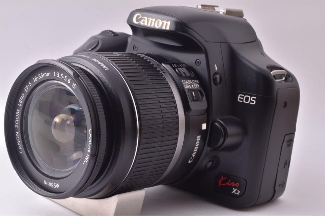 【Wレンズ付き】Canon　一眼レフカメラ　キャノン　KissX2　デジイチ