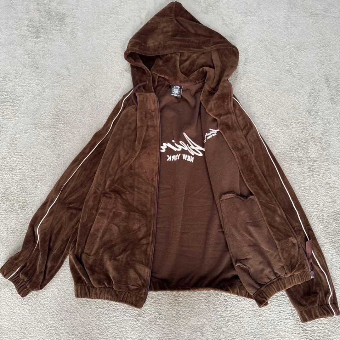 AVIREX アヴィレックス ベロア セットアップ ジャージ ジャケット パンツ