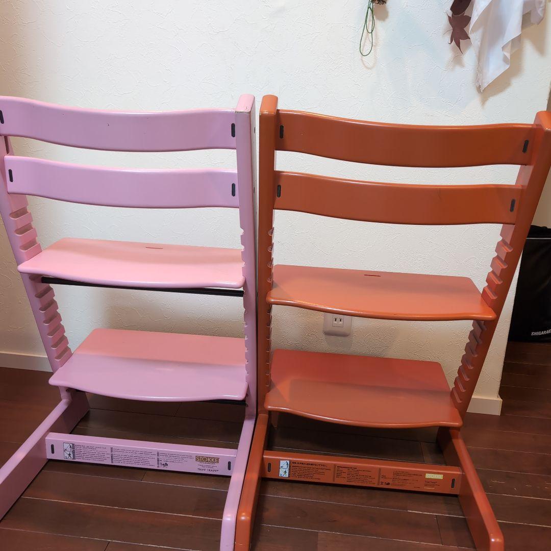 STOKKE ストッケのトリップ トラップ ピンク オレンジ