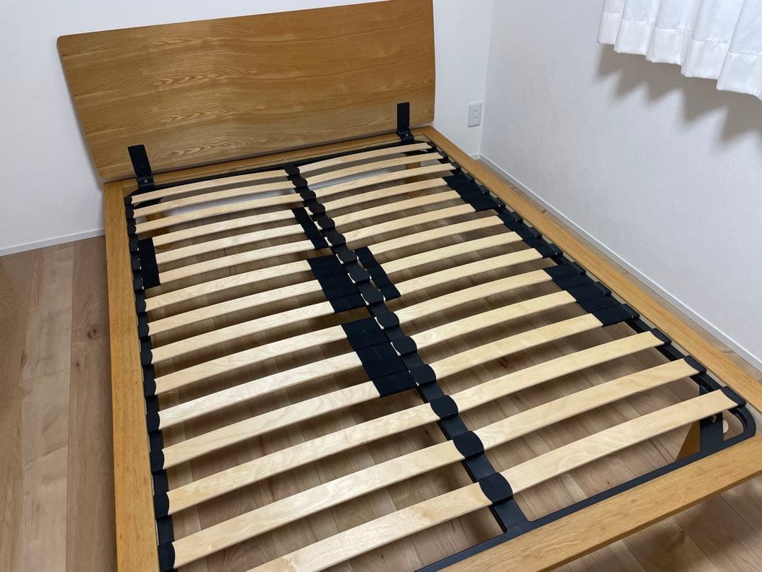 無印良品ベッドフレーム(オーク材) ダブル