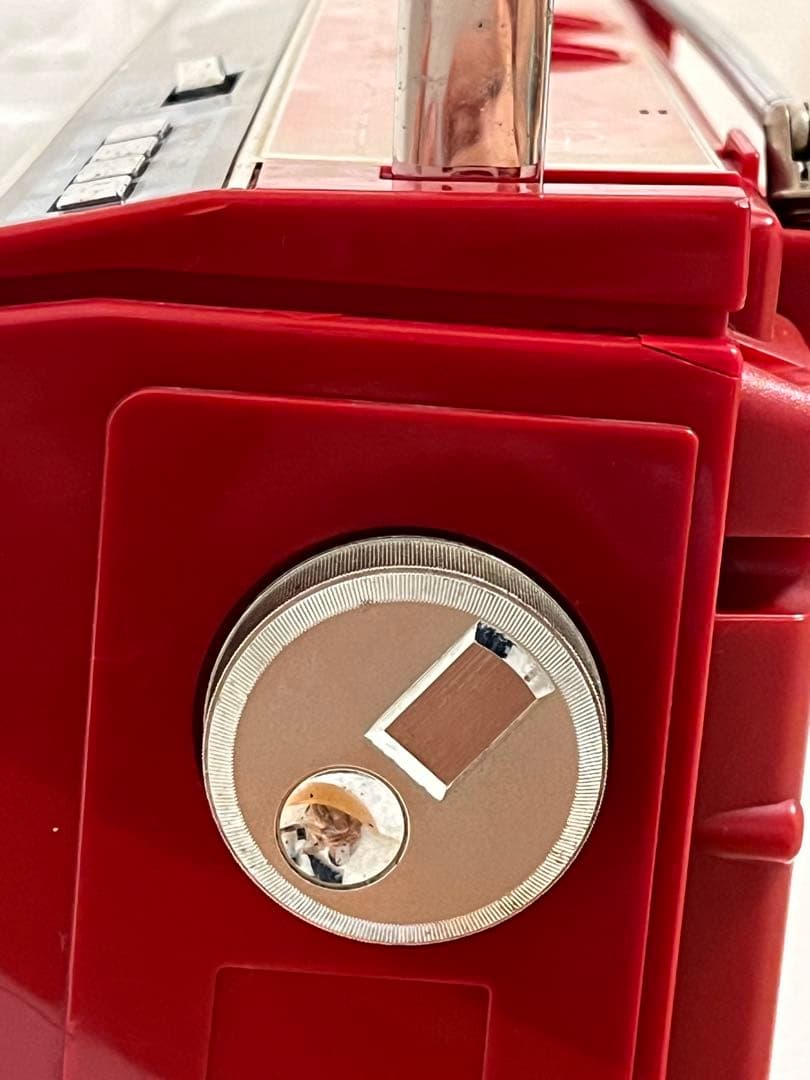 TOSHIBA 東芝　シュガーダブルラジカセ　昭和レトロ　赤 ジャンク品