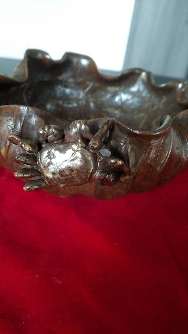 中国美術 清朝時代　銅器　文房四宝　花器　茶器　蓮　朝鮮美術　水滴　蟹　煎茶器