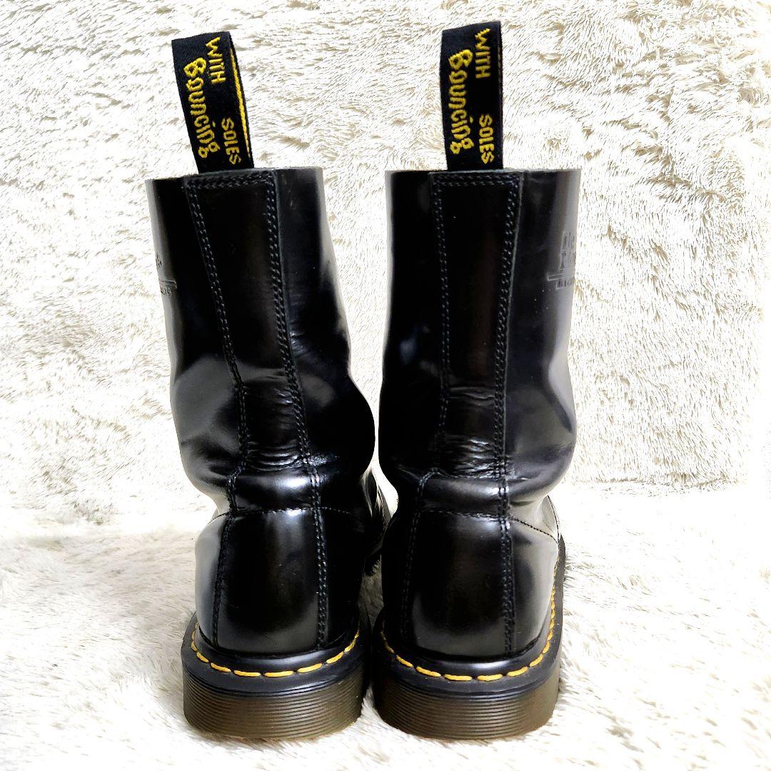 と*ら様 希少　ドクターマーチン　本革　10ホール　ブーツ　黒　UK10　29.