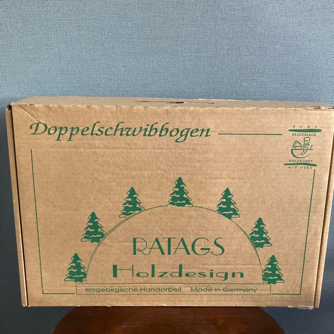 ドイツ　エルツ地方　木のクリスマス飾り　キャンドルアーチ　シュヴィップボーゲン