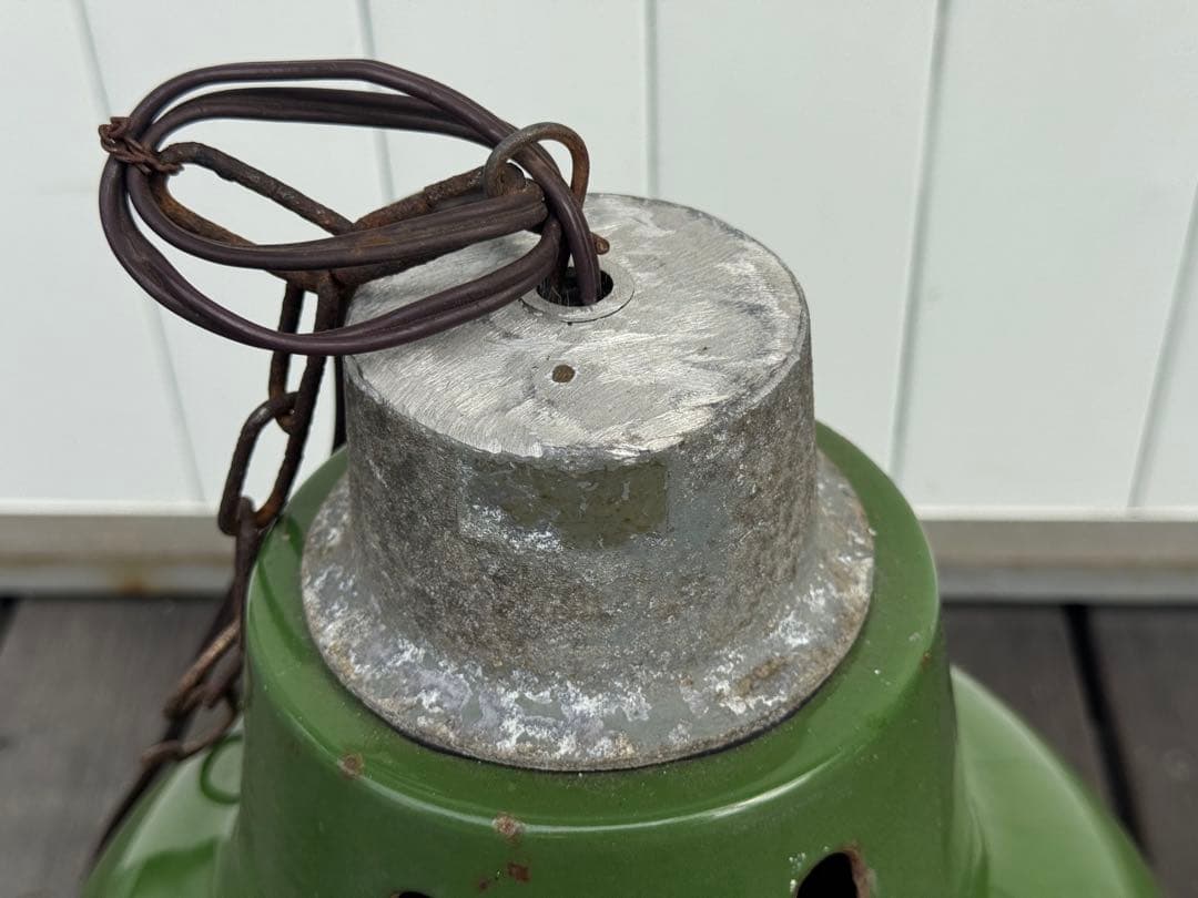 ヴィンテージ 東芝 グリーン ペンダントライト ランプシェード 昭和レトロ 大