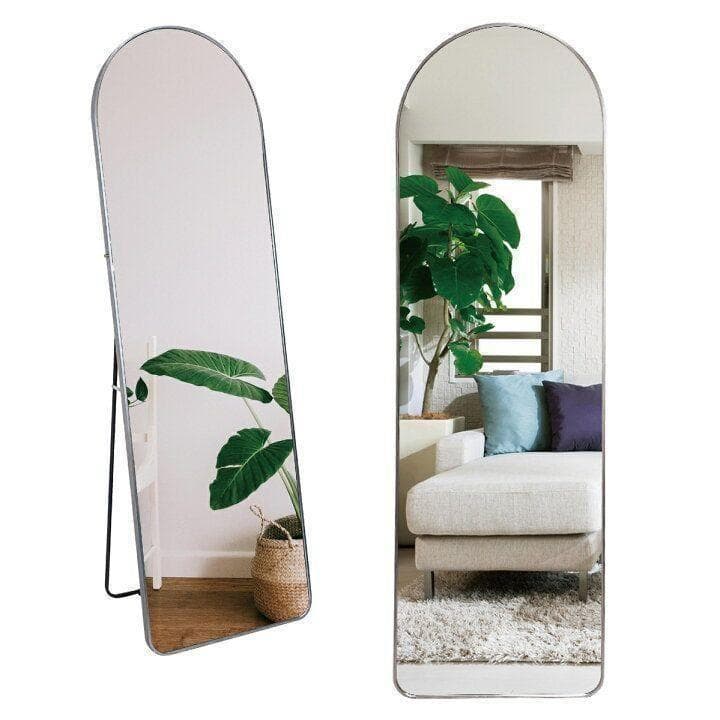 スタンドミラー 姿見鏡 全身鏡 全身大型鏡 壁掛け アーチ形 1126-8