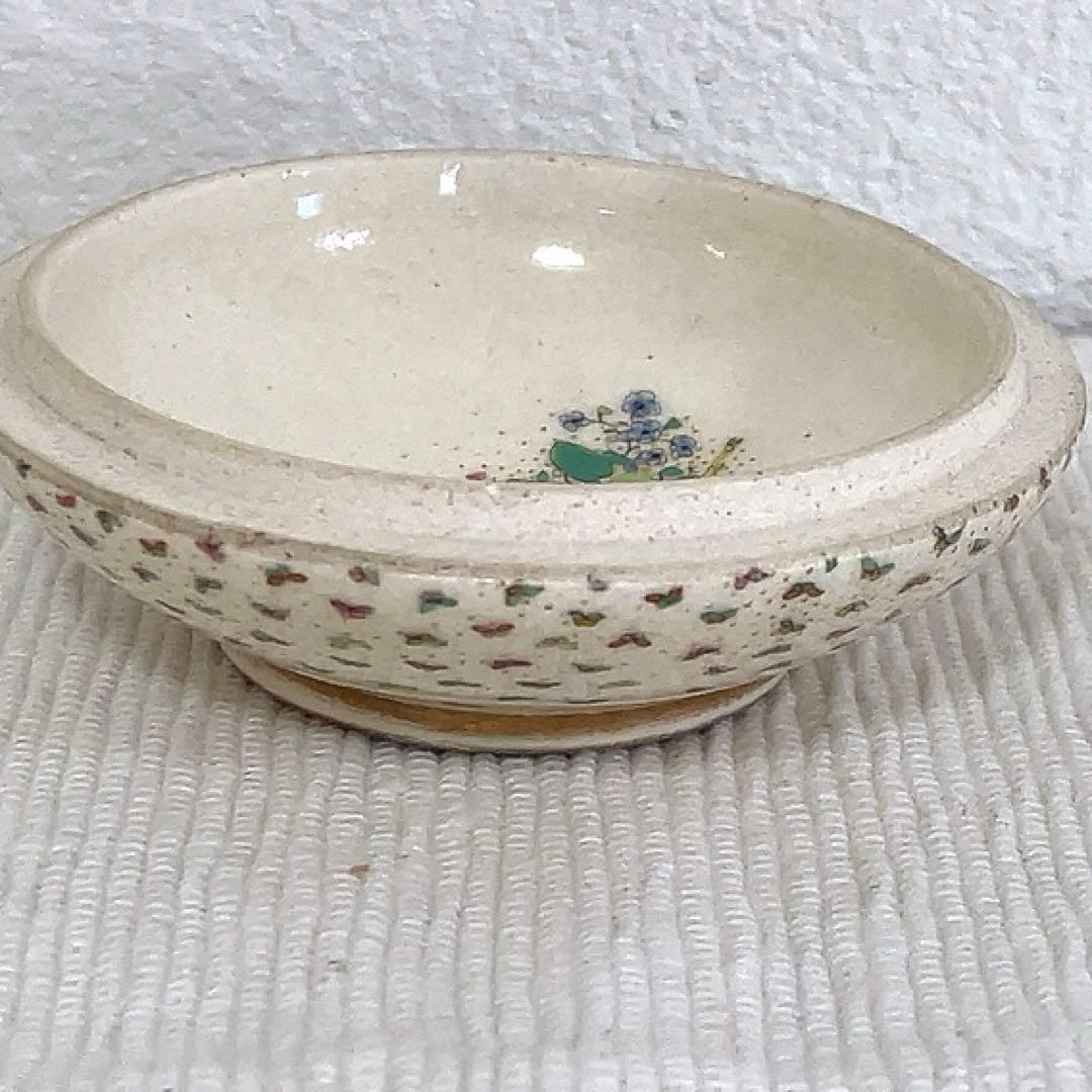 薩摩焼　白薩摩　香合　百蝶絵丸形　骨董　アンティーク　茶道具　インテリア　壽官銘