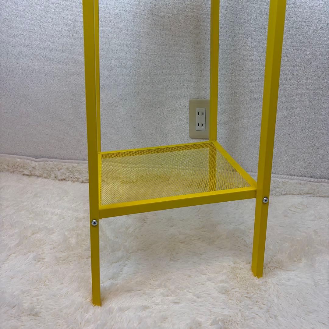 送料無料 IKEA LERBERG レールベリ イエロー メタルラック 4段