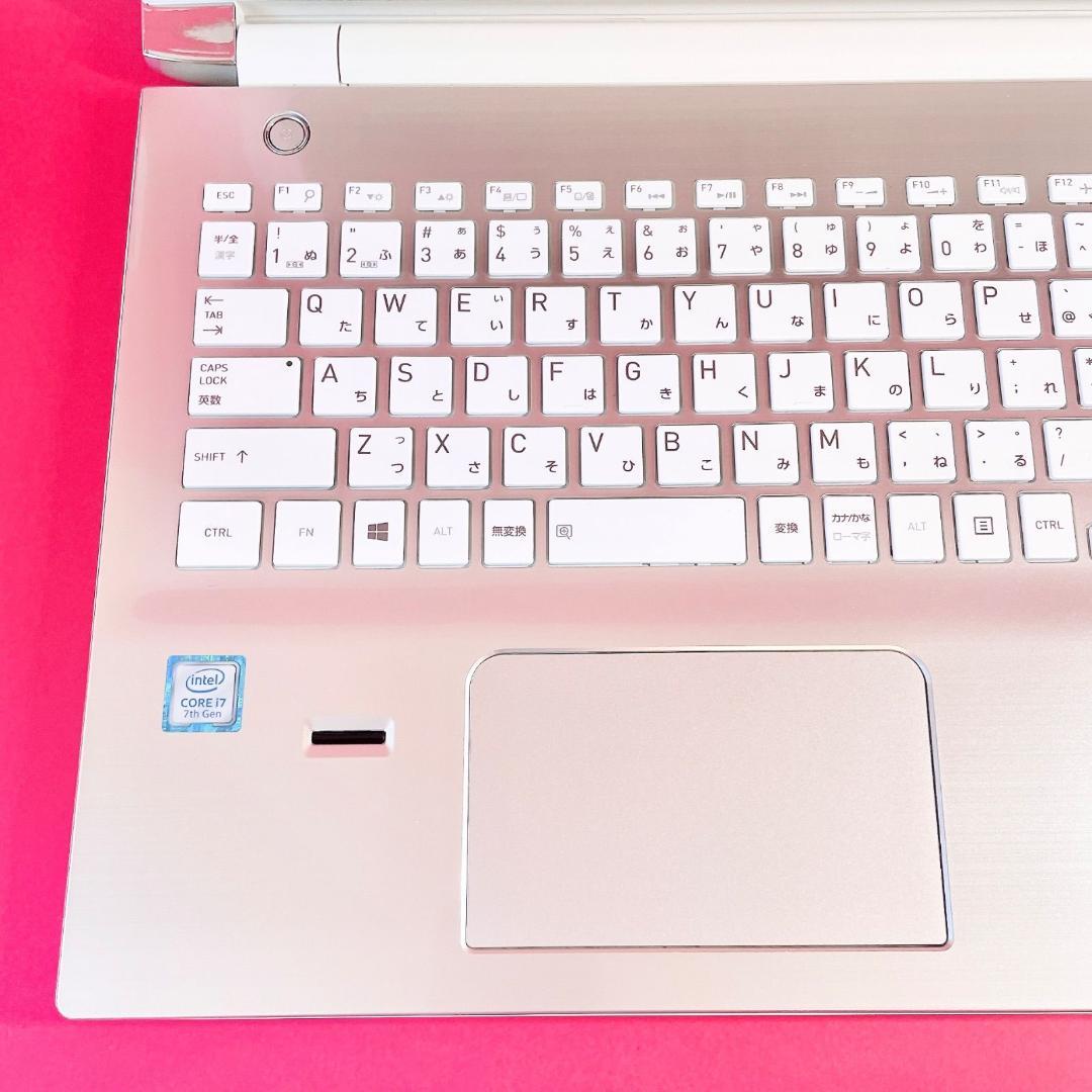 Corei7✨️ブルーレイ✨️おしゃれゴールド✨️薄型ノートパソコン！SSD512GB