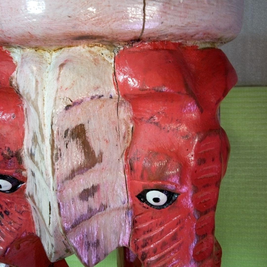 椅子　スツール　アフリカ製　象　アンティーク　民芸品　工芸品　民族　民族雑貨