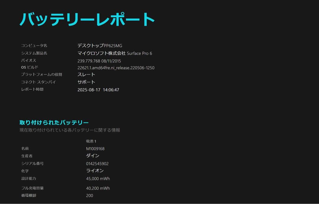 Windowsタブレット本体 Microsoft Surface Pro 6