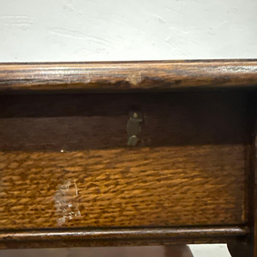 年末年始saleヴィンテージ　木製サイドテーブル　引き出し付き　2段